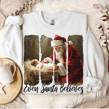 Load image into Gallery viewer, Even Santa Believes DTF Transfer