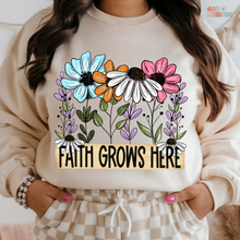 Load image into Gallery viewer, Faith Grows Here DTF Transfer