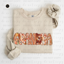 Load image into Gallery viewer, Fall Floral DTF Transfer