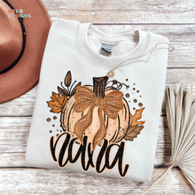 Load image into Gallery viewer, Fall Glitter Pumpkin Personalized DTF Transfer