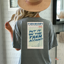 Load image into Gallery viewer, Farm Receipt Set DTF Transfer