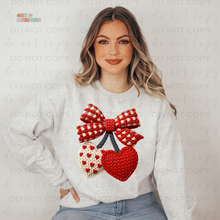 Load image into Gallery viewer, Faux Crochet Valentines Day DTF Transfer