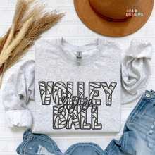 Load image into Gallery viewer, Faux Embroidery Volleyball DTF Transfer