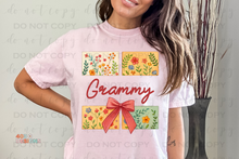 Load image into Gallery viewer, Floral Title/Name DTF Transfer