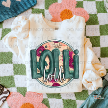 Load image into Gallery viewer, Floral Name/Title Personalized DTF Transfer