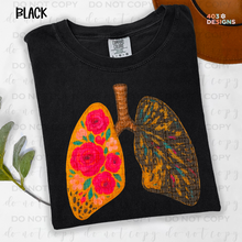 Load image into Gallery viewer, Floral Lungs DTF Transfer