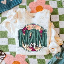 Load image into Gallery viewer, Floral Name/Title Personalized DTF Transfer