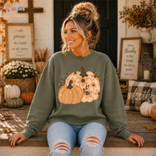 Load image into Gallery viewer, Floral Pumpkins DTF Transfer