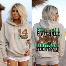Load image into Gallery viewer, Football Mom Stars Personalized DTF Transfer