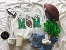 Load image into Gallery viewer, Football Mom Faux Sequin DTF Transfer