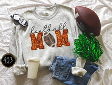 Load image into Gallery viewer, Football Mom Faux Sequin DTF Transfer