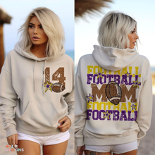 Load image into Gallery viewer, Football Mom Stars Personalized DTF Transfer