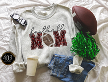 Load image into Gallery viewer, Football Mom Faux Sequin DTF Transfer