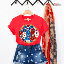 Load image into Gallery viewer, Fourth Floral Name/Title Personalized DTF Transfer