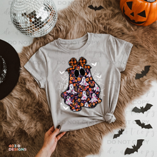 Load image into Gallery viewer, Ghosty Floral Bats DTF Transfer