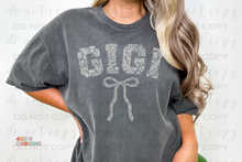 Load image into Gallery viewer, Lace Bow Title/Name DTF Transfer