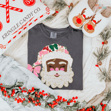 Load image into Gallery viewer, Glittered Up Santa DTF Transfer
