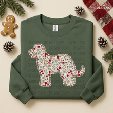 Load image into Gallery viewer, Plaid Floral Dog DTF Transfer