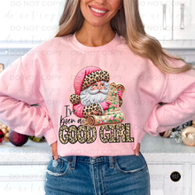 Load image into Gallery viewer, Good Girl Santa Leopard DTF Transfer