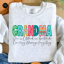 Load image into Gallery viewer, Clothed In Gratitude DTF Transfer