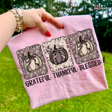 Load image into Gallery viewer, Grateful Thankful Blessed DTF Transfer