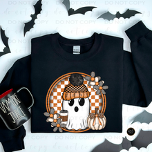 Load image into Gallery viewer, Hello Fall Checkered Ghost DTF Transfer