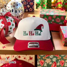 Load image into Gallery viewer, Ho Ho Ho Embroidered Trucker Hat
