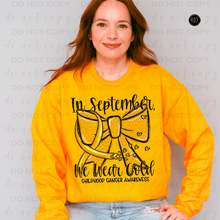 Load image into Gallery viewer, In September We Wear Gold DTF Transfer