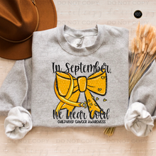 Load image into Gallery viewer, In September We Wear Gold DTF Transfer