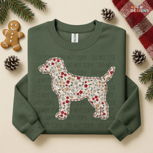 Load image into Gallery viewer, Plaid Floral Dog DTF Transfer
