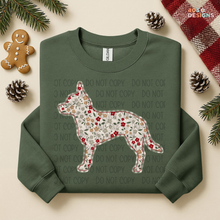 Load image into Gallery viewer, Plaid Floral Dog DTF Transfer