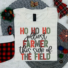 Load image into Gallery viewer, Ho Ho Ho Jolliest Farmer DTF Transfer