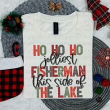 Load image into Gallery viewer, Ho Ho Ho Jolliest Fisherman DTF Transfer