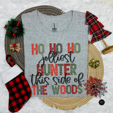 Load image into Gallery viewer, Ho Ho Ho Jolliest Hunter DTF Transfer