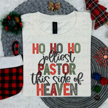 Load image into Gallery viewer, Ho Ho Ho Jolliest Pastor DTF Transfer