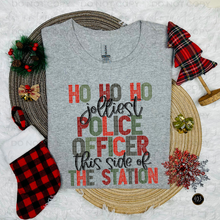 Load image into Gallery viewer, Ho Ho Ho Jolliest Police Officer DTF Transfer