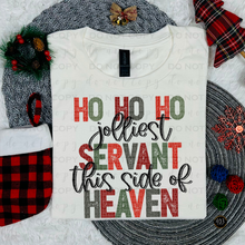 Load image into Gallery viewer, Ho Ho Ho Jolliest Servant DTF Transfer