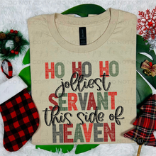 Load image into Gallery viewer, Ho Ho Ho Jolliest Servant DTF Transfer