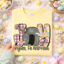 Load image into Gallery viewer, Joy He Has Risen DTF Transfer
