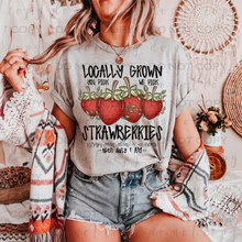 Load image into Gallery viewer, Locally Grown Strawberries DTF Transfer