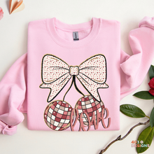 Load image into Gallery viewer, Love Bow Cherries DTF Transfer