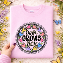 Load image into Gallery viewer, Love Grows Here Personalized DTF Transfer