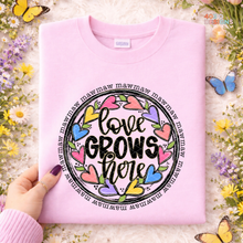 Load image into Gallery viewer, Love Grows Here Personalized DTF Transfer