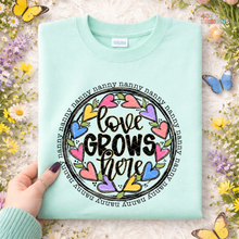 Load image into Gallery viewer, Love Grows Here Personalized DTF Transfer