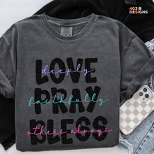 Load image into Gallery viewer, Love Pray Bless DTF Transfer