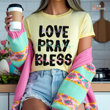 Load image into Gallery viewer, Love Pray Bless DTF Transfer