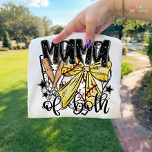 Load image into Gallery viewer, Mama Of Both Baseball Softball DTF Transfer