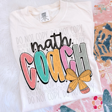 Load image into Gallery viewer, Pencil Bow Teacher DTF Transfer