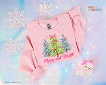 Load image into Gallery viewer, Merry And Bright Trees DTF Transfer