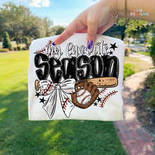 Load image into Gallery viewer, My Favorite Season Baseball DTF Transfer